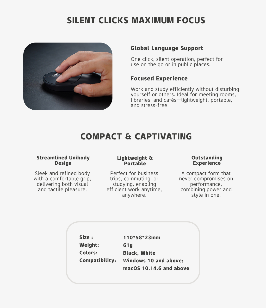 iFLYTEK Dottie Wireless M320 Mouse - Voice Transcription/ AI Writing ...
