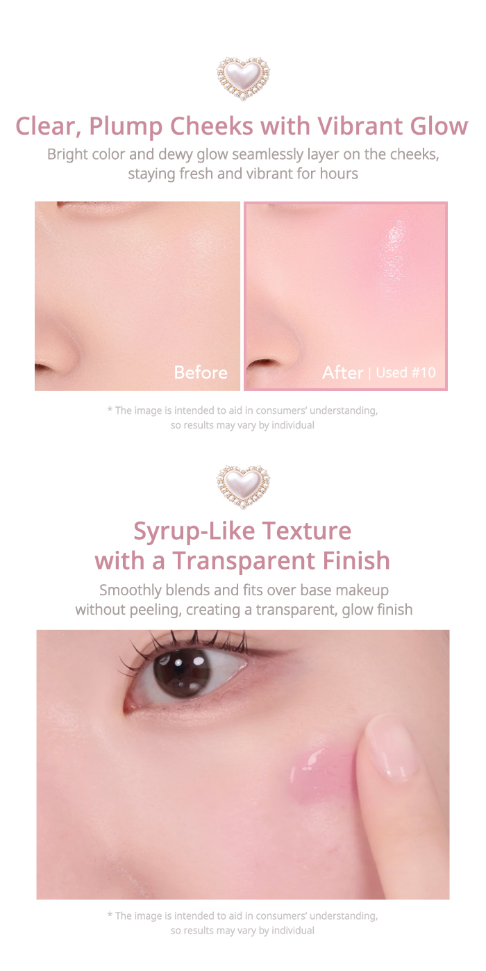 [PERIPERA - NEW COLOR] SYRUPY TOK CHEEK - 9g | Long-lasting Inner Glow ...