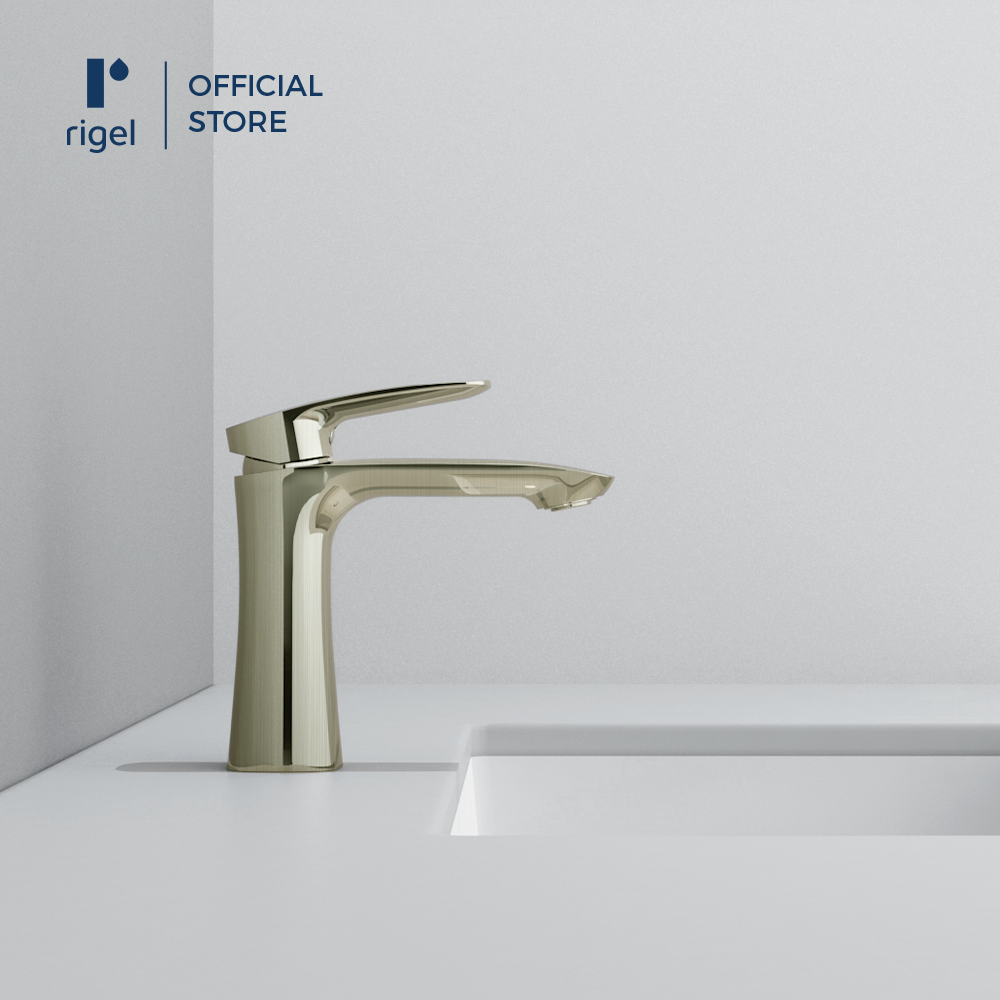 RIGEL Brushed Nickel Basin Mixer Tap MXB8614 (BrNK) | Shopee Singapore