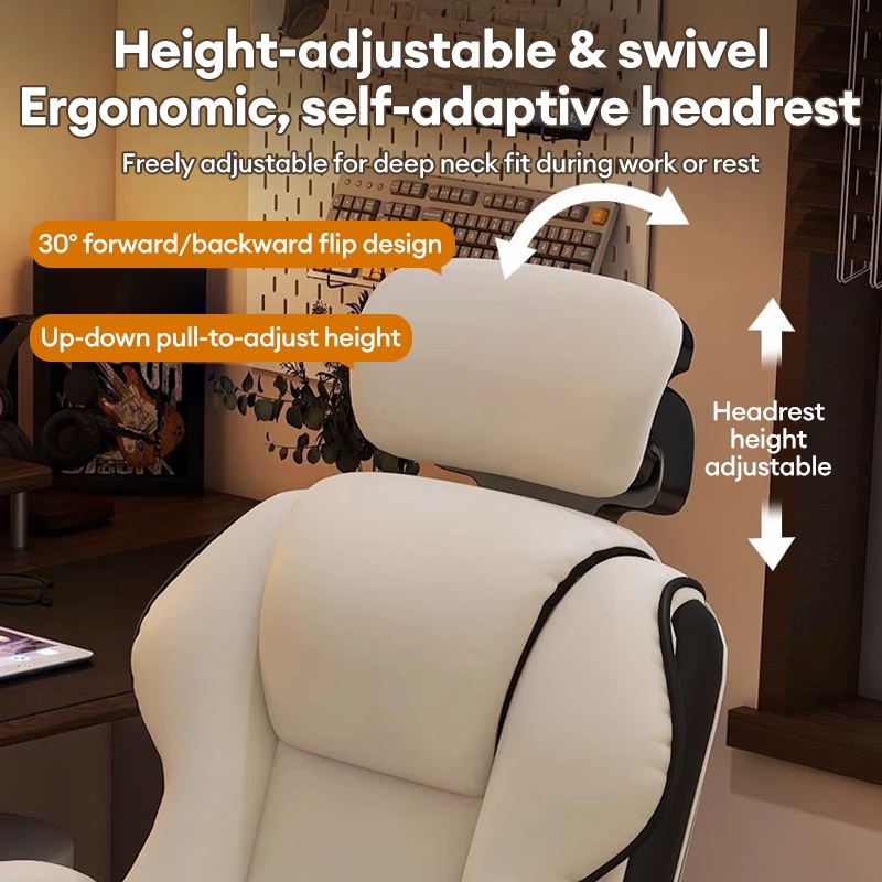 OSUM High-back Ergonomic home office Chair Study chair with leg rest ...