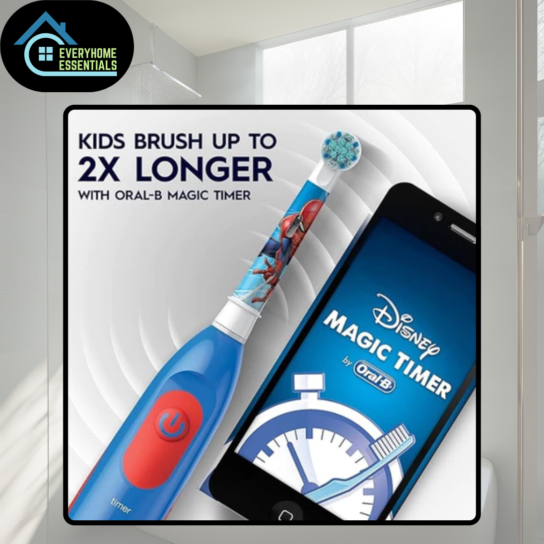 ORAL B - Kids Battery Powered Electric Toothbrush (Spider-Man/Disney ...