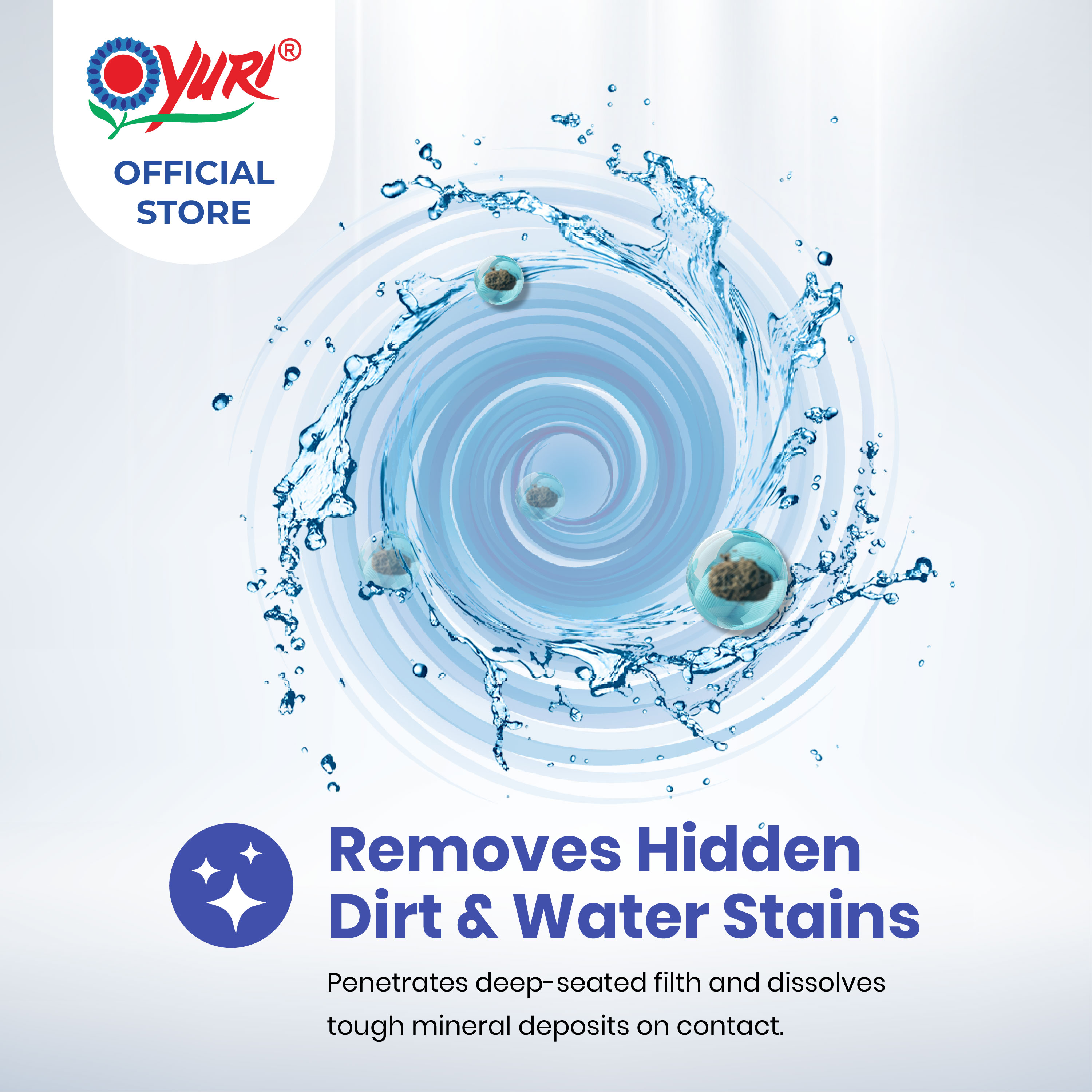 [6+1 FREE] Yuri Porstex® Toilet Bowl Cleaner 500ml x7 | Antibacterial ...