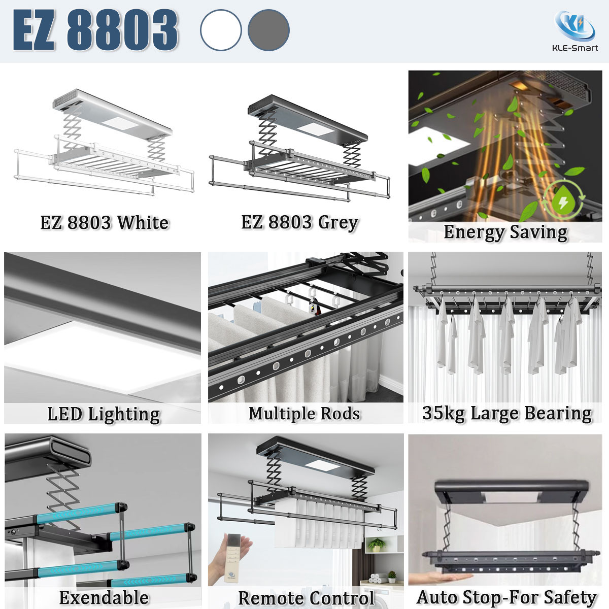 【Local SG Ready Stock & FREE INSTALLATION】Automated Laundry Rack dryer ...
