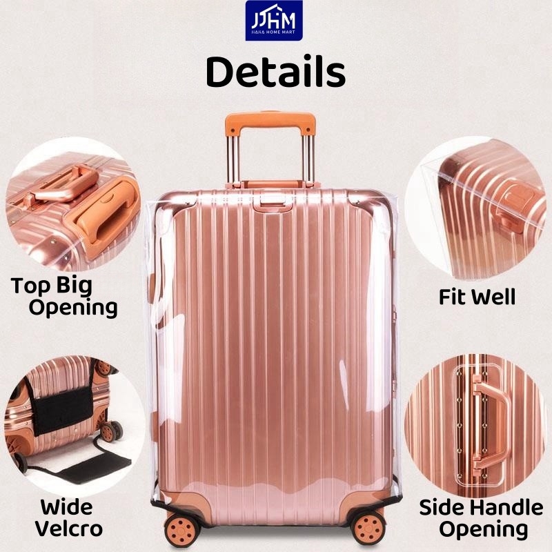 SG PVC Luggage Transparent Cover - Waterproof Plastic Protector ...