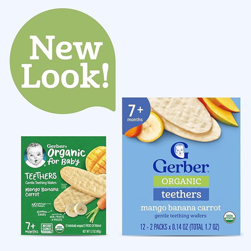 Gerber Teethers Gentle Teething Wafers (7m+) | Shopee Singapore