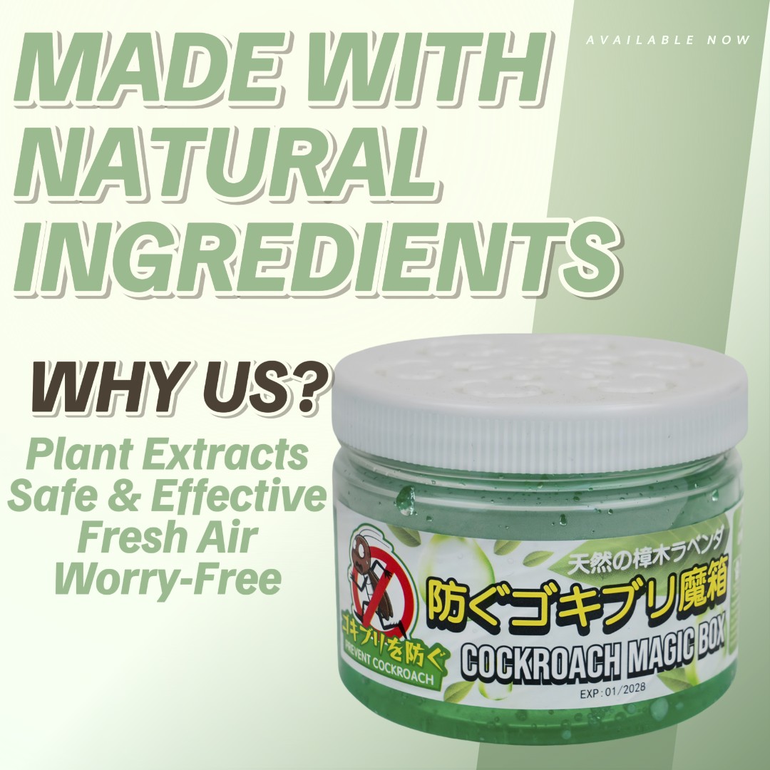 Cockroach Magic Box | Natural Cockroach Repellent | Long-Lasting Anti ...
