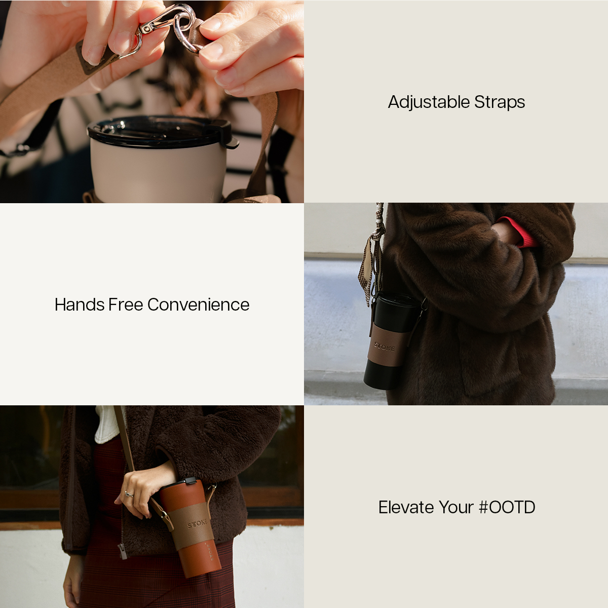 STTOKE Kerrie STTRAP (V2, non extended version) : Fits 12oz & 16oz
