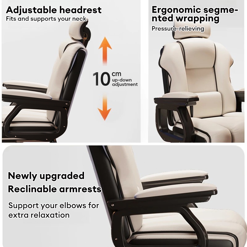 OSUM High-back Ergonomic home office Chair Study chair with leg rest ...