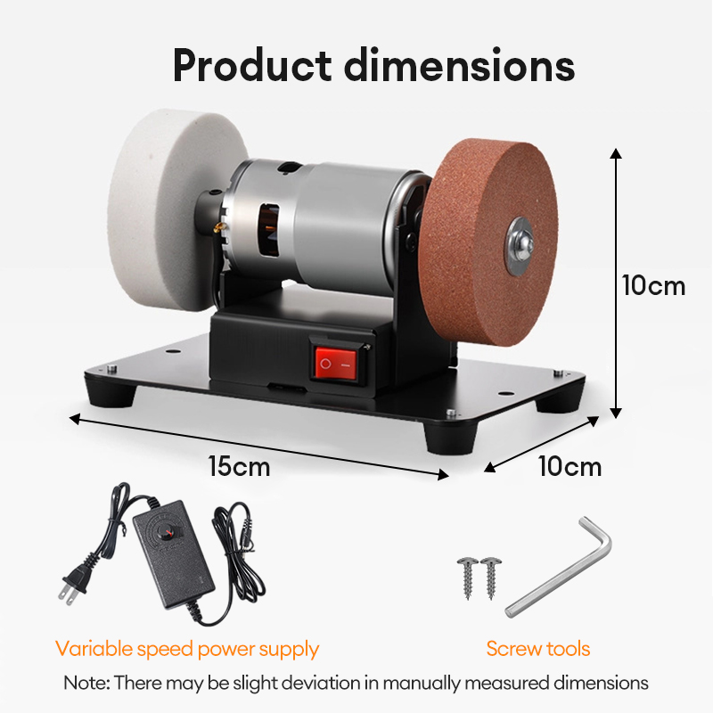 7 Speed Electric Grinding Machine Dual Wheel Polisher DIY Workshop Tool ...