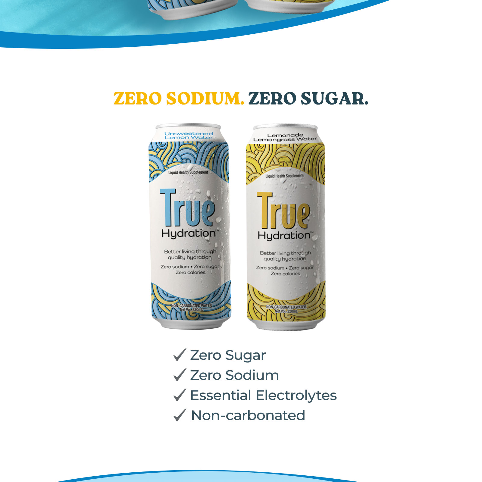 True Hydration™ Electrolyte Drink Zero Sugar 320ml | Daily Hydration ...