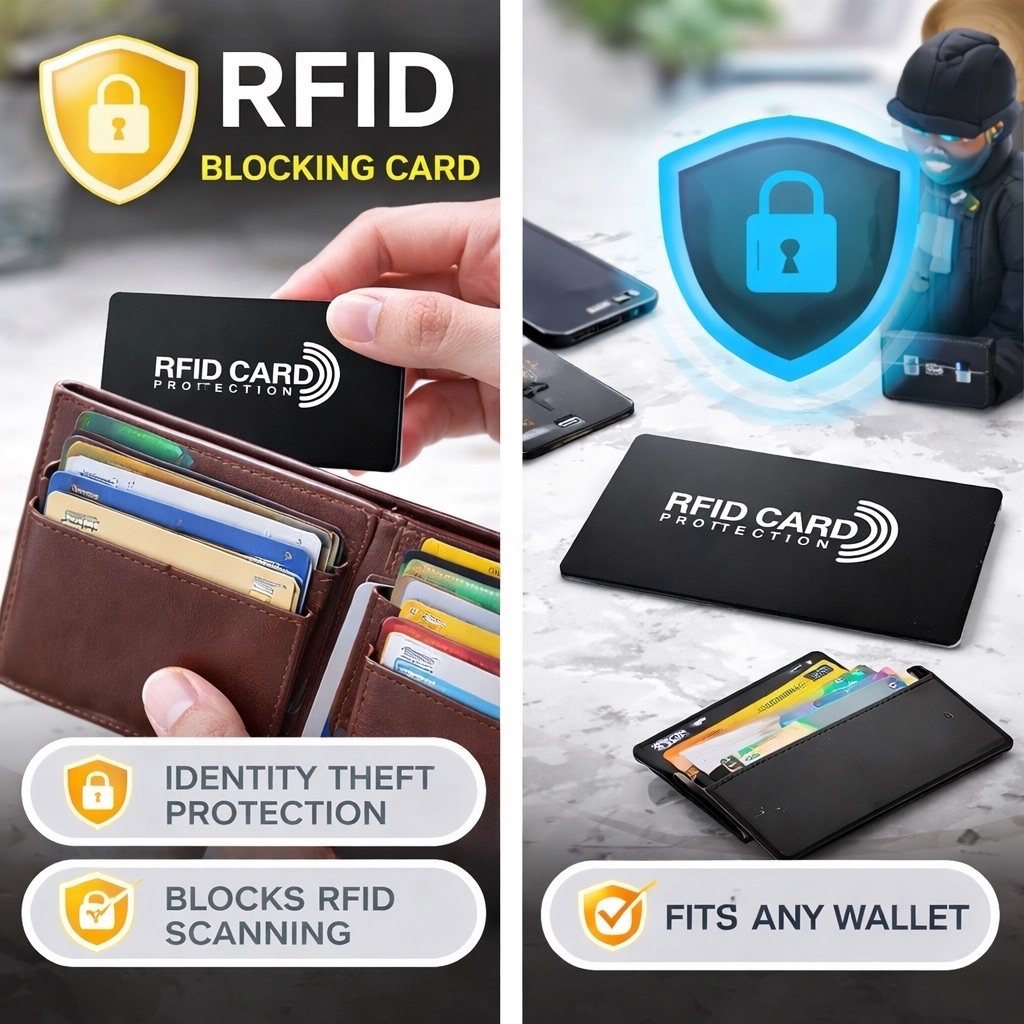 (Next Day Delivery) RFID Card Blocker Credit Debit Card Protector NFC ...