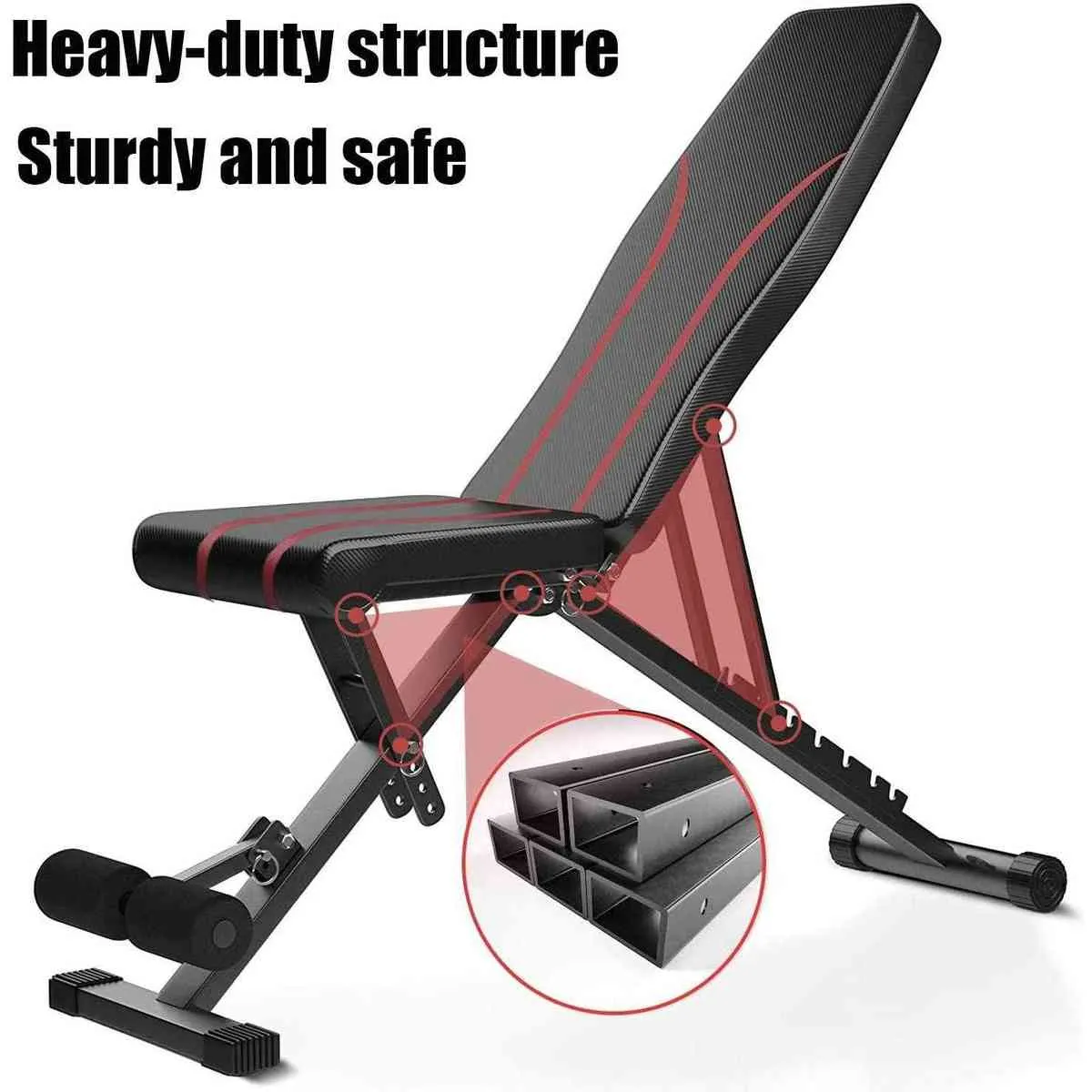 Foldable Workout Bench ★ Sit Up Bench ★ Home Gym Bench ★ Dumbbell Bench ...