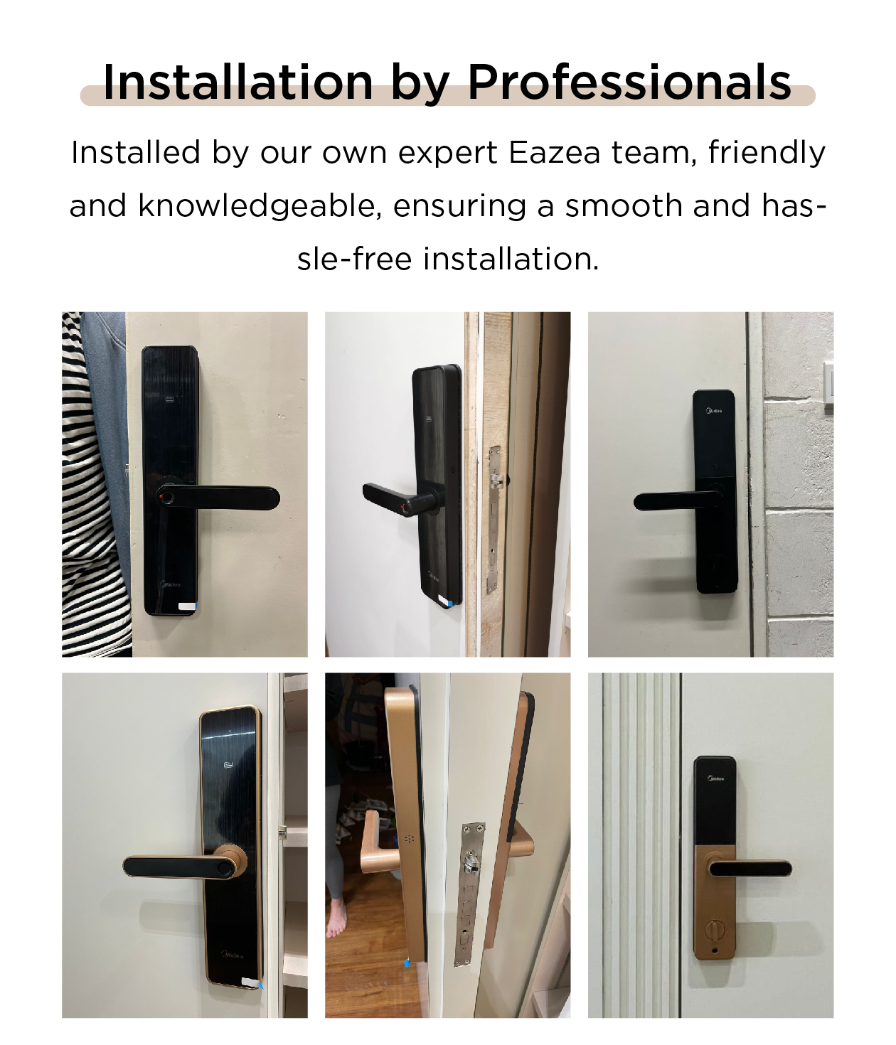 Midea BF211 Digital Door Lock with Fingerprint Keyless Access HDB Local ...