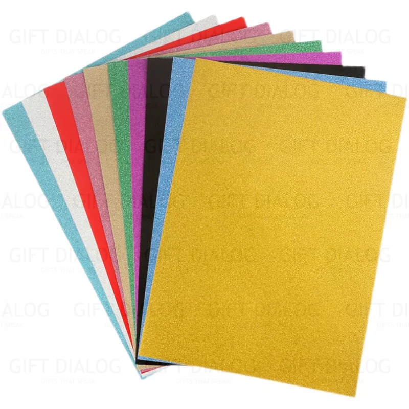 250gsm Glitter Paper Shiny Cardstock 10 Sheets Shopee Singapore 6350