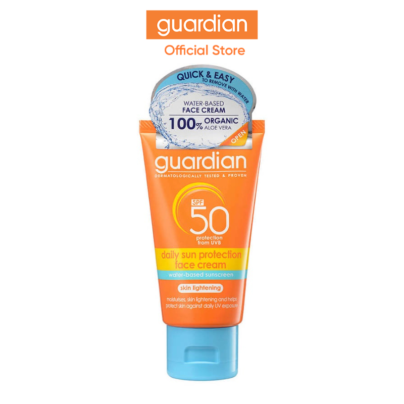 Guardian Spf 50 Daily Sun Protection Face Cream, 50Ml Shopee Singapore