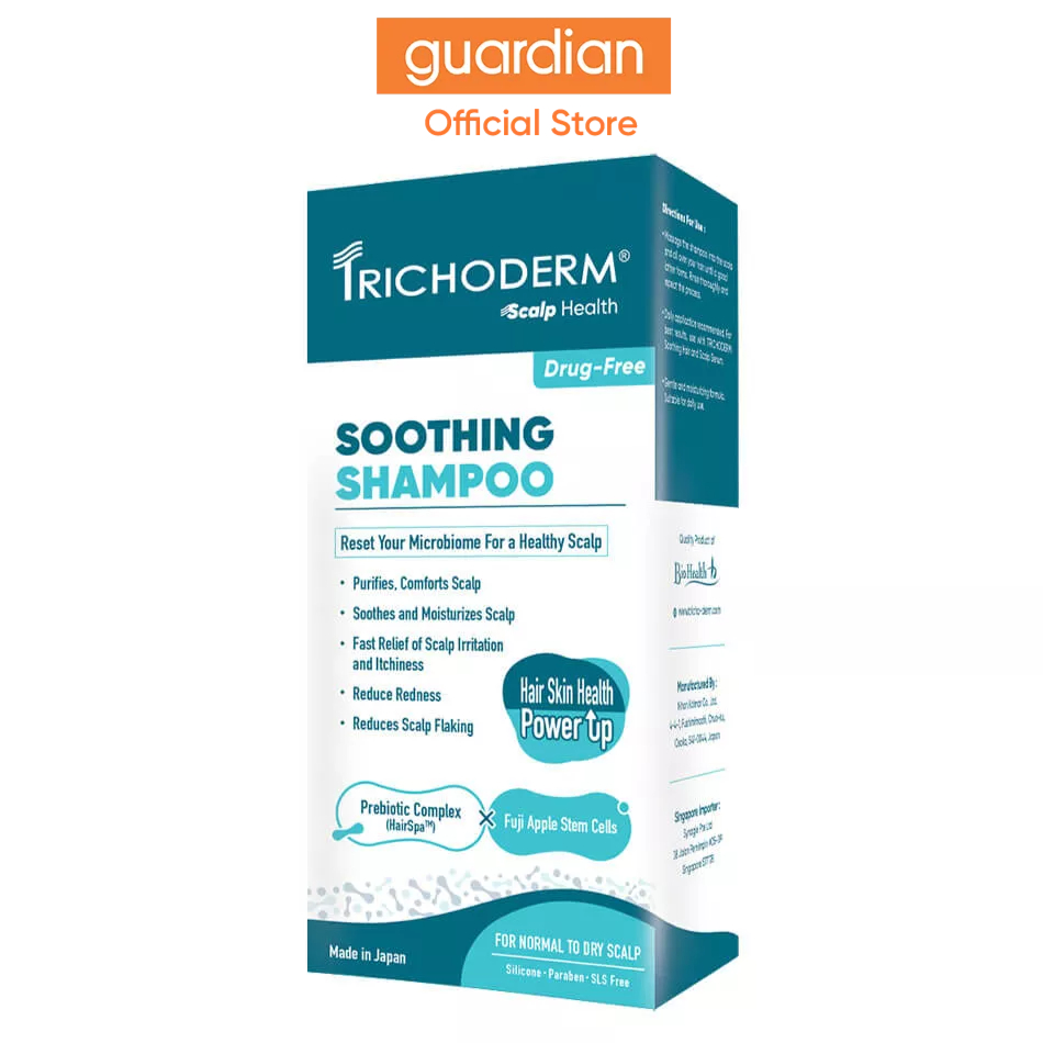 Trichoderm Soothing Shampoo (For Normal To Dry Scalp) 200ml Shopee