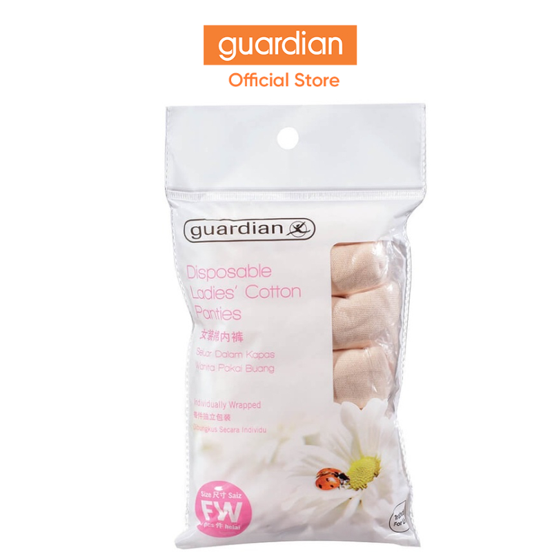 Guardian Ladies Cotton Disposable Panties Fw, 5Pcs Shopee Singapore