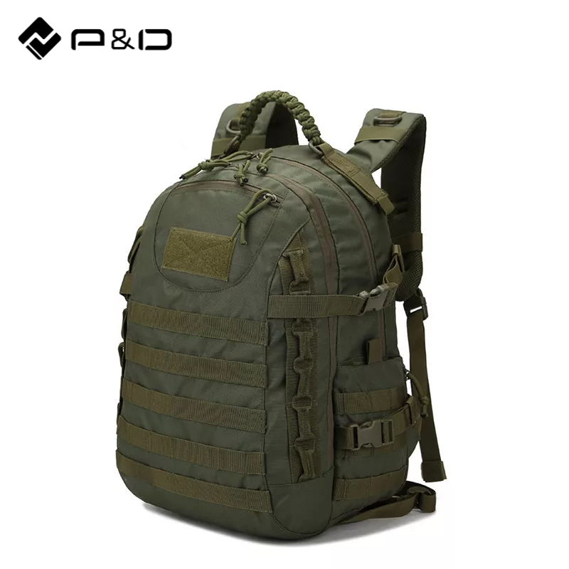 P&D Tactical Backpack Men 35L Hiking Treking Camping Lightweight Army