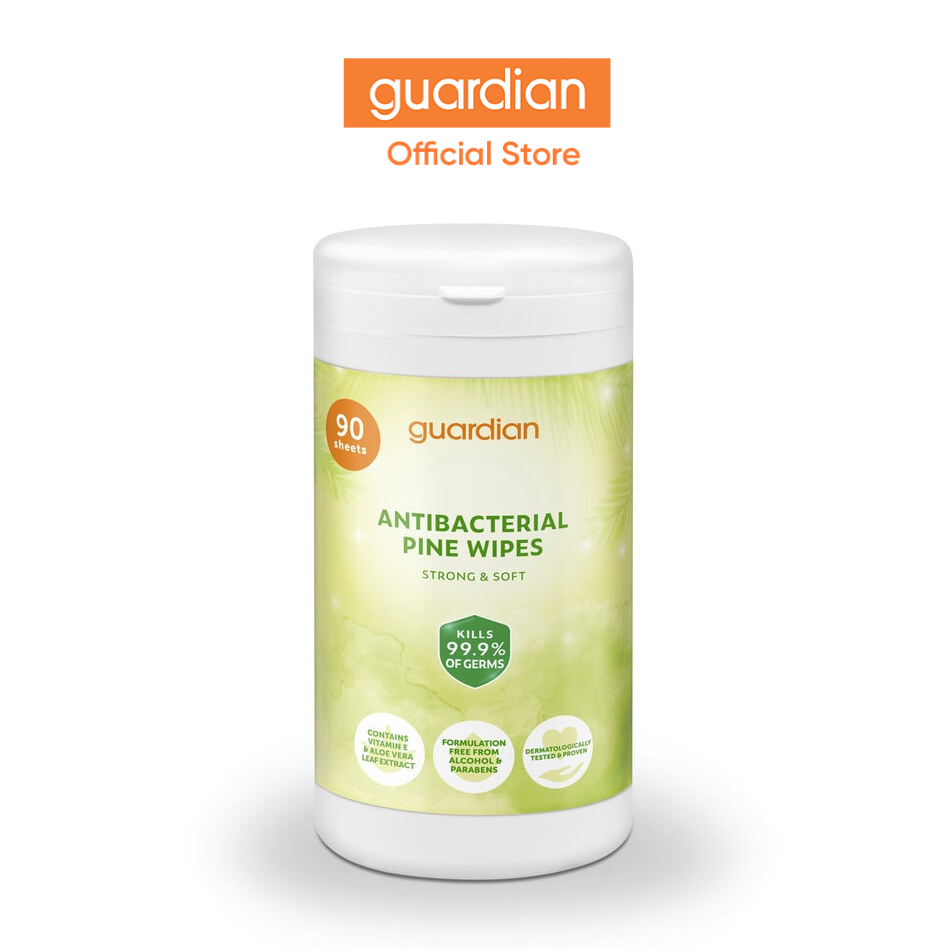 Guardian Antibacterial Pine Wipes Canister 90s Shopee Singapore