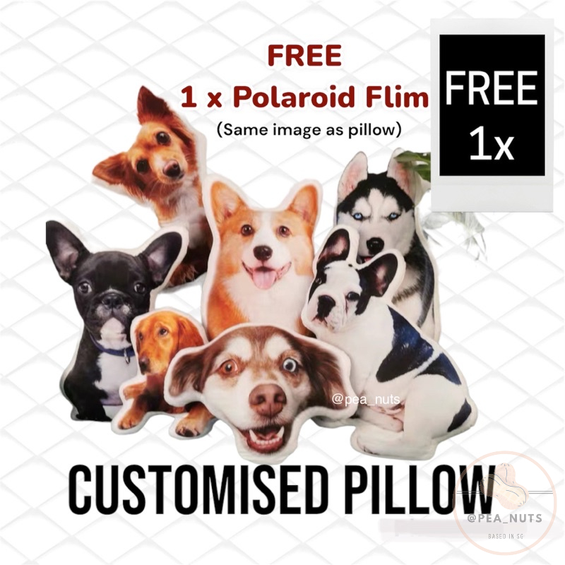 [SG SELLER] Customised Human / Pet / Babies Pillow Pillows Customisable