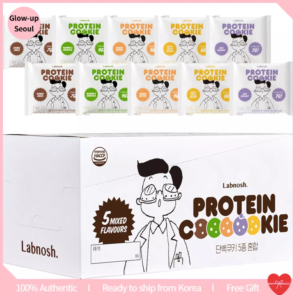 Labnosh Protein Cookie Mix (40g x 5 types x 2p Set) Olive young product ...