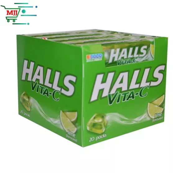 Halls VitaC Lime (34g x 20pkts) [Halal] Shopee Singapore