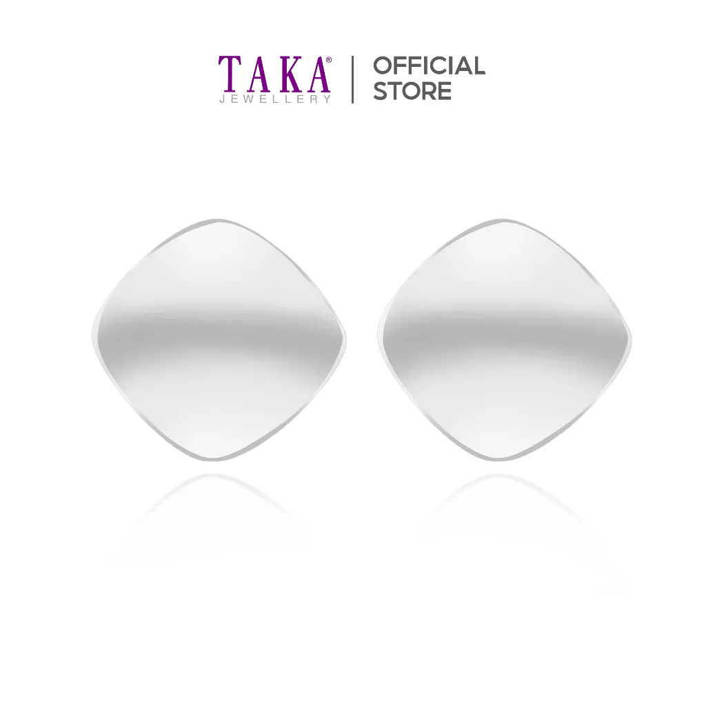 TAKA Jewellery Dolce 18K Gold Earrings Rhombus