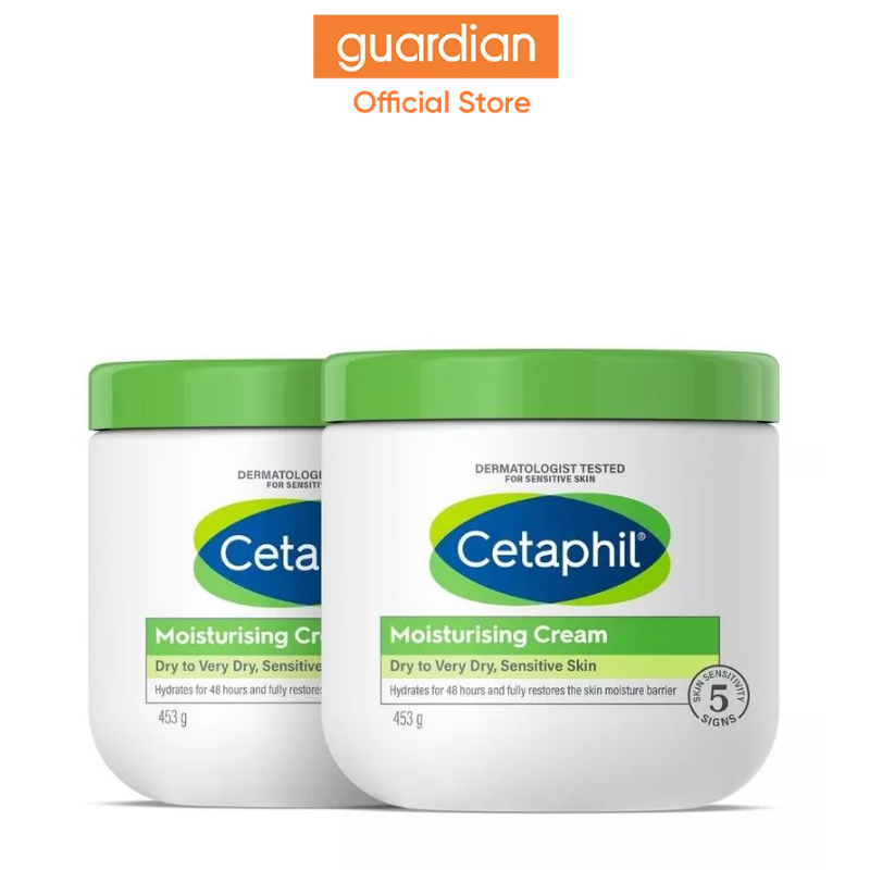 Cetaphil Moisturizing Cream Face & Body Moisturizer for Sensitive, Dry Skin, FragranceFree