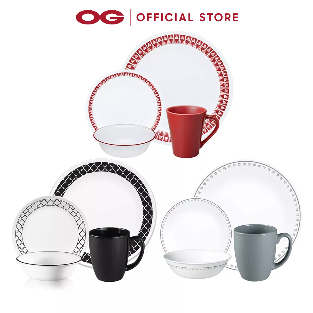 Corelle Livingware 16pc Dinner Set | Shopee Singapore