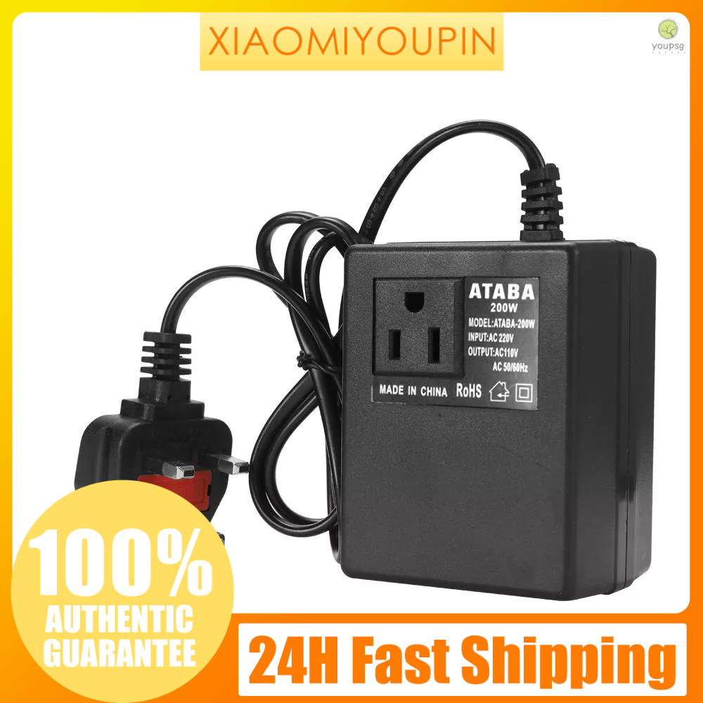 Intelligent Efficient Household 200W AC 220V To 110V Step Down