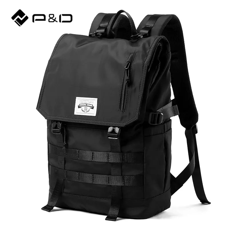 P&D Backpack for Men 17 Inch Casual Laptop Bag Expandable Large Capacity  Waterproof Travel Roll Top | Shopee Singapore