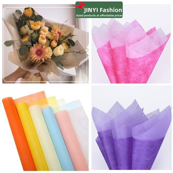 5 Pcs Cotton Paper Wrapped Flower Paper Bouquet Decoration Package