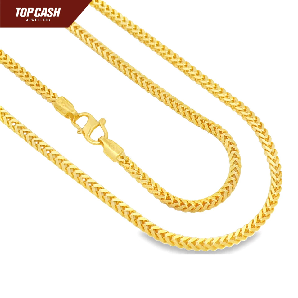 Top Cash Jewellery 916 Gold Box Chain (S Hook) | Shopee Singapore