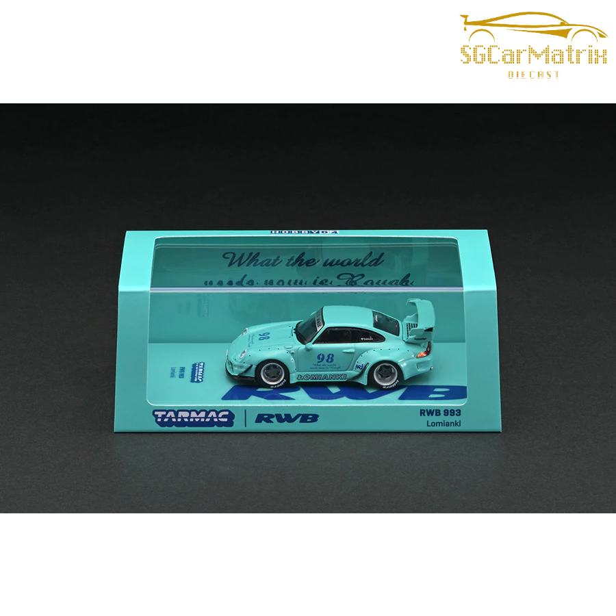 Précommande - Miniature Porsche 911 Carrera RS 2.7 Lightweight Par Tarmac Works 1/64 - Blanc/rouge, Livraison Juin 2025, Modèle T64S-023-WR