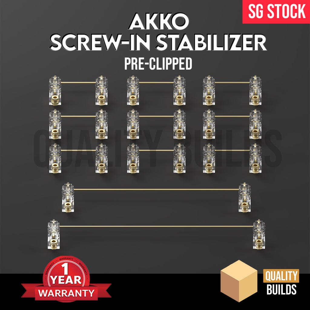 Akko ScrewIn PCB Stabiliser Stabilizer Stabs Stab Custom Mechanical