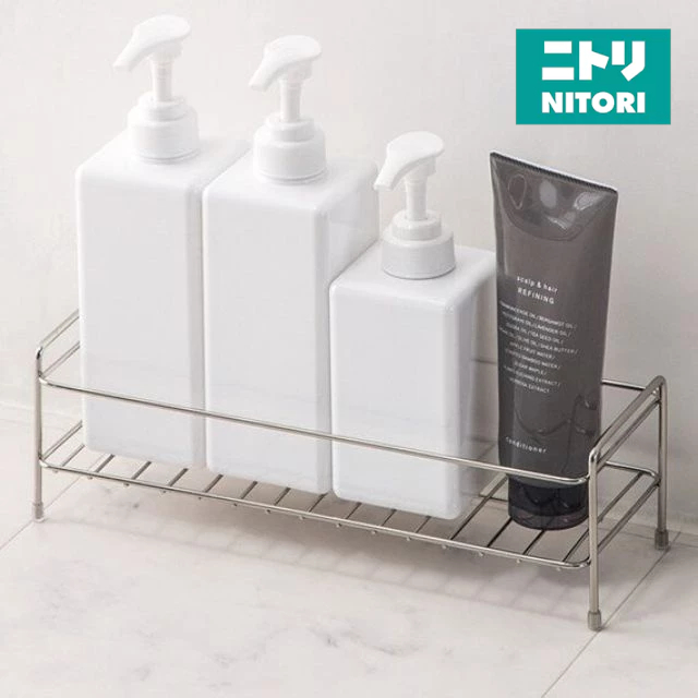 NITORI Wire Bath Rack 1-Tier FB20011 W30xD11xH9.5 | Shopee Singapore