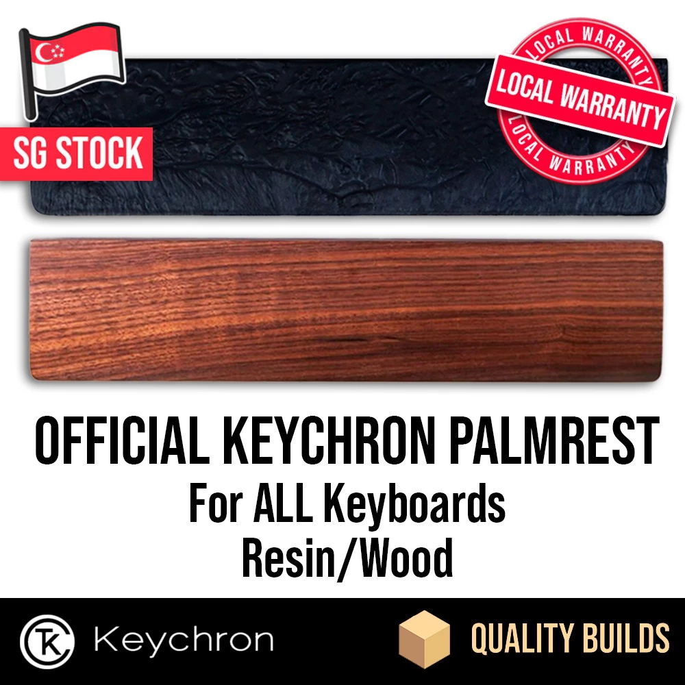 Keychron Palmrest K2/K3/K4/K6/K7/K8/K10/K12/V2/V4/Q1/Q2/Q4 Wooden Resin