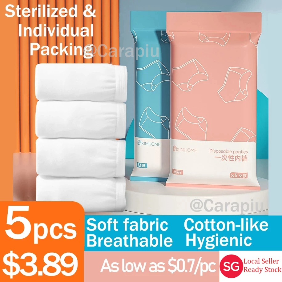 Disposable Cotton Panties for Travel Post birth Pregnancy Men