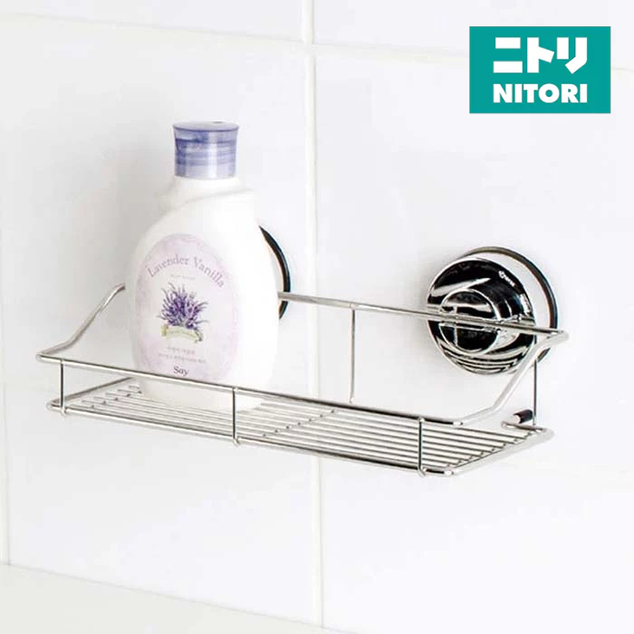 NITORI Stainless Steel Rack with Suction Cup Cred W250 | Shopee Singapore