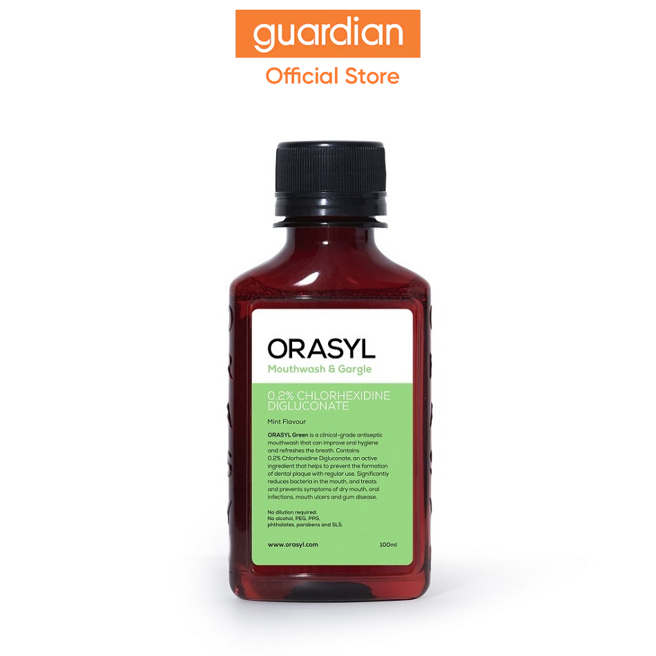 Orasyl Green Chlorhexidine Digluconate Mouthwash 100ml Shopee Singapore
