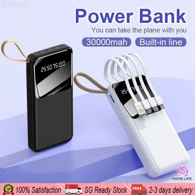 Sg Ready Stock Mah In Cable Fast Charging Power Bank Led