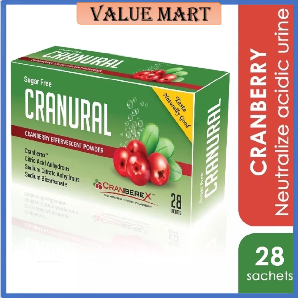 Cranural Cranberry Effervescent Powder (28's x 3g) Shopee Singapore
