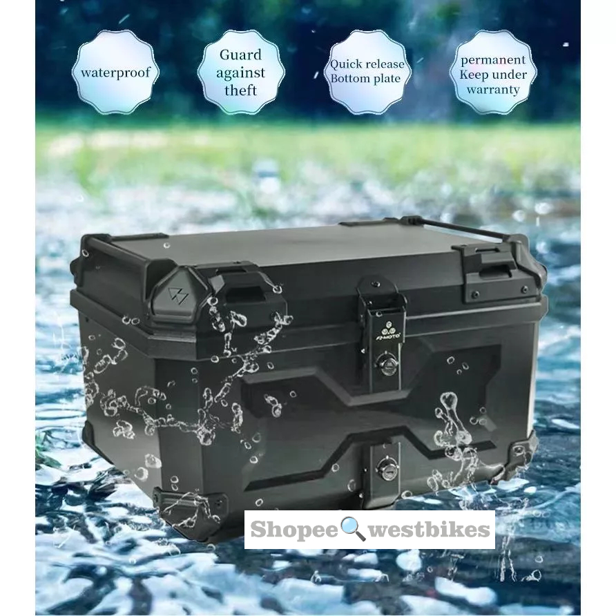 F2-MOTO 58L ABS PLASTIC BOX, TOPCASE W ZIP | Shopee Singapore