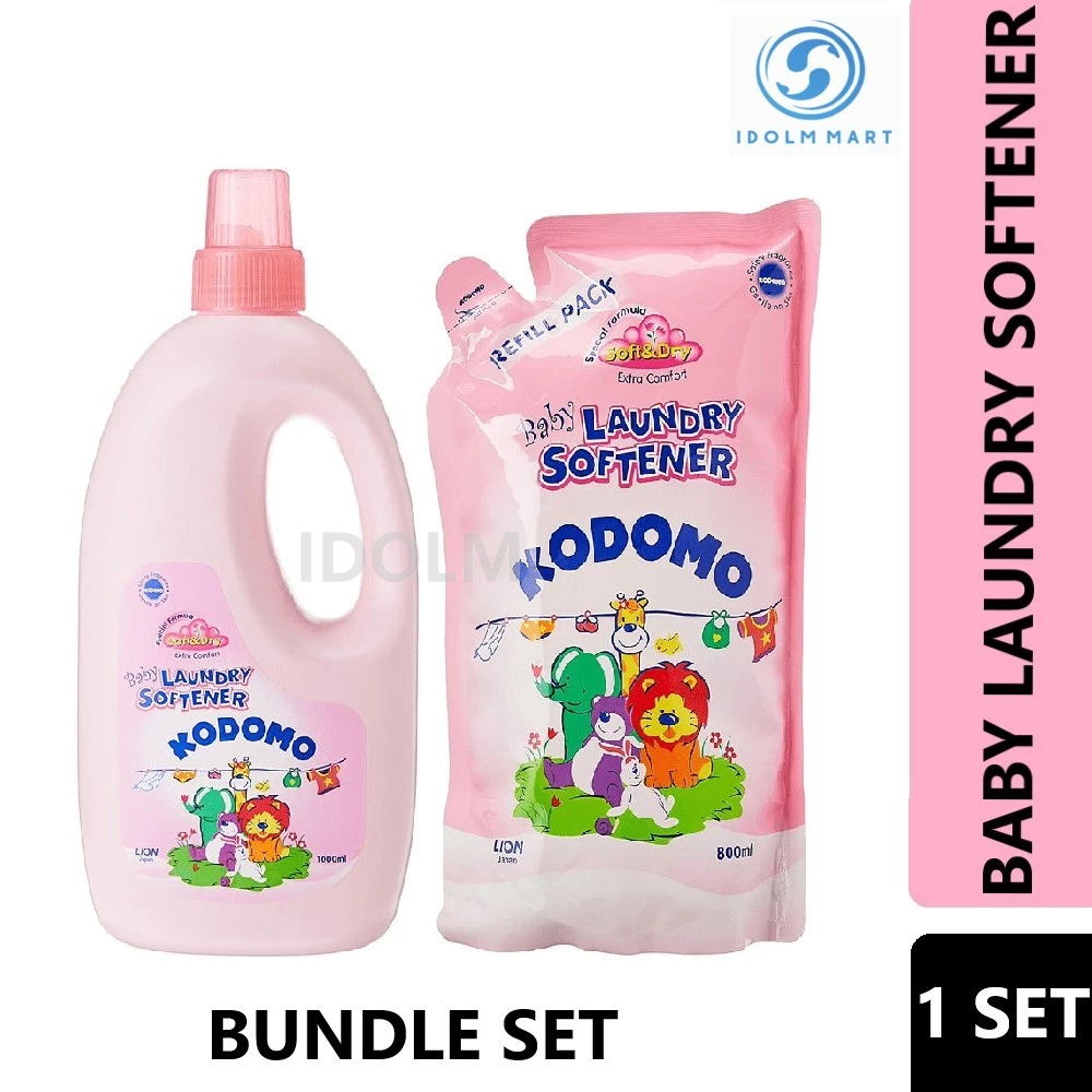 Kodomo Baby Laundry Softener 1000ml + 800ml Refill Pack Shopee Singapore