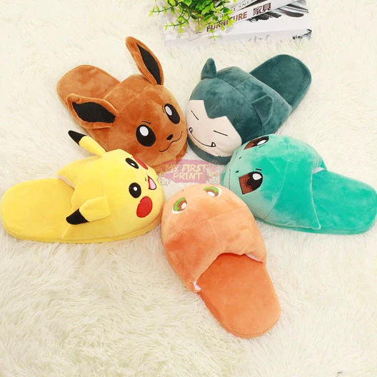 Pokemon plush slippers deals