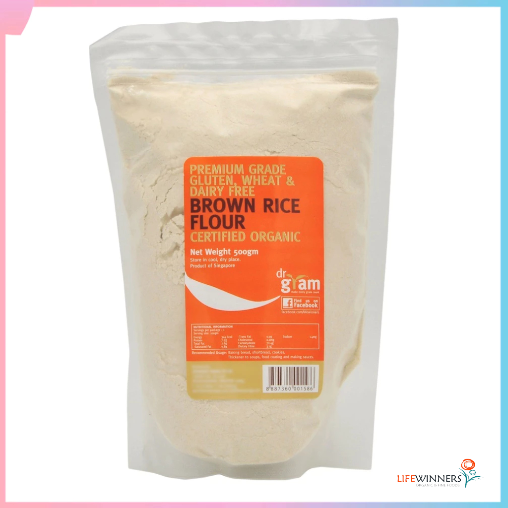 Dr Gram Organic Brown Rice Flour 500g | Shopee Singapore