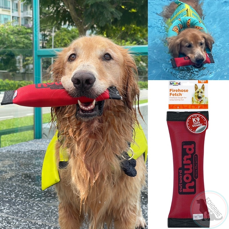 DURABLE Outward Hound FireHose Dog Toss Fetch Water Toy Red Shopee Singapore