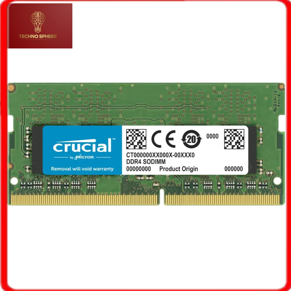Crucial SODIMM RAM 32GB Kit (2x16GB) DDR4 3200MHz CL22 1.2V Non