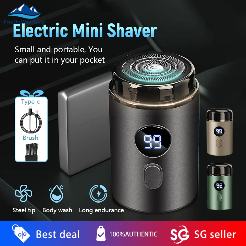 【SG Stock】Mini Electric Shaver Rechargeable Men's Shavers Travel ...