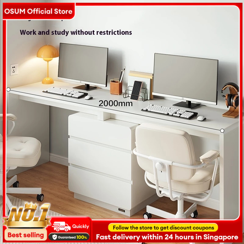 Desk cabinet integrated student writing study table modern simple ...